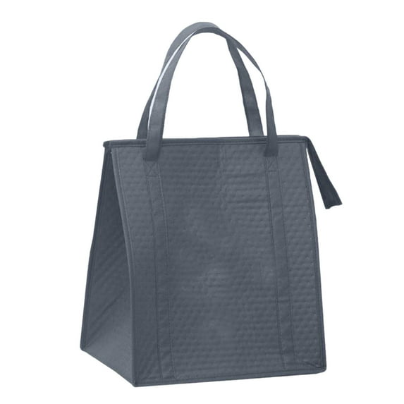 Insulated Tote Shopping Bag Nonwoven with Thickened Aluminum Lining, 14.96x12.99x8.66in, Reusable Grocery Bag for Hot & Cold Items, 6 Colors