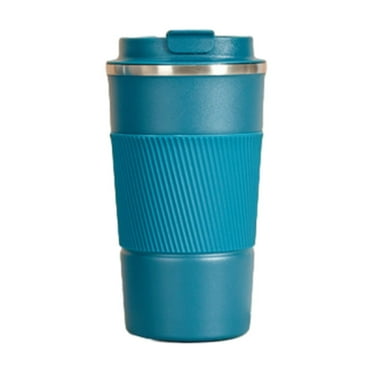 Insulated Travel Coffee Mug Spill Proof Leak Proof Pobtable To Go Camping Stainless Steel Coffee Tumbler Reusable Coffee Cups with Lids Thermos for Hot and Cold Drink