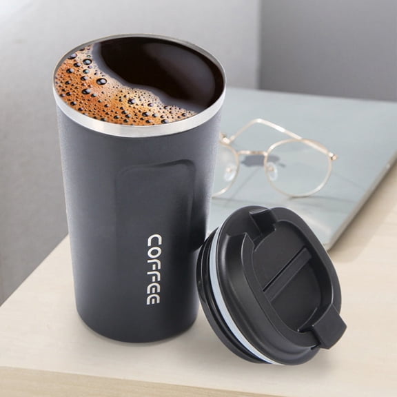 Insulated Travel Coffee Mug with Airtight Lid, Vacuum Insulated, Stainless Steel, for Hot and Cold Water, Coffee and Tea, 510Ml