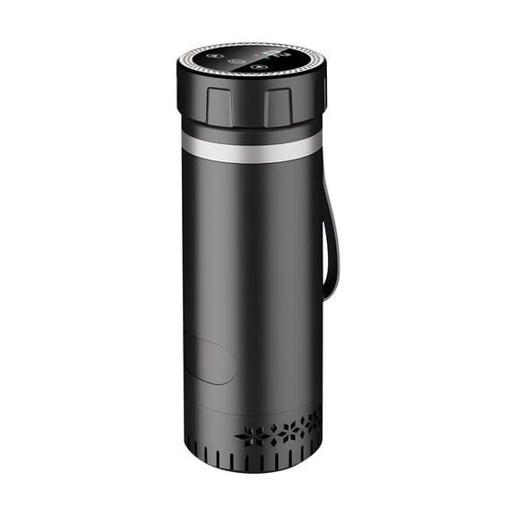 Insulated Travel Cup With Constructed In Refrigerating Technology For Cold Beverages On Proceed