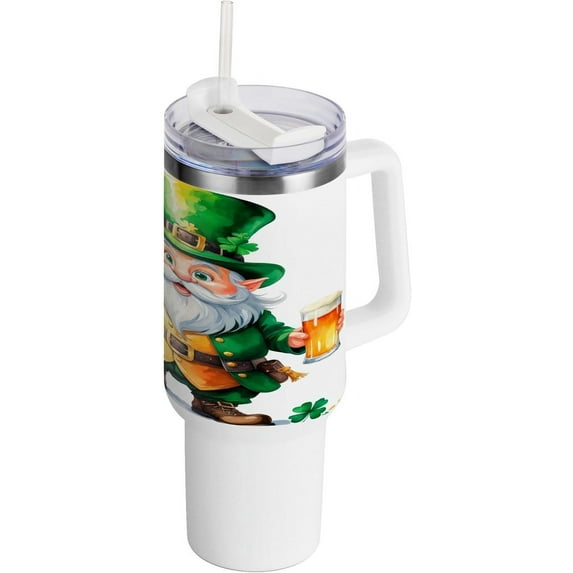 20oz Elf Tumbler with Handle Gifts for Women Christmas Birthday Halloween Gifts for White Tumbler with Straw Travel Mug Gift to Mom Daughter Girl