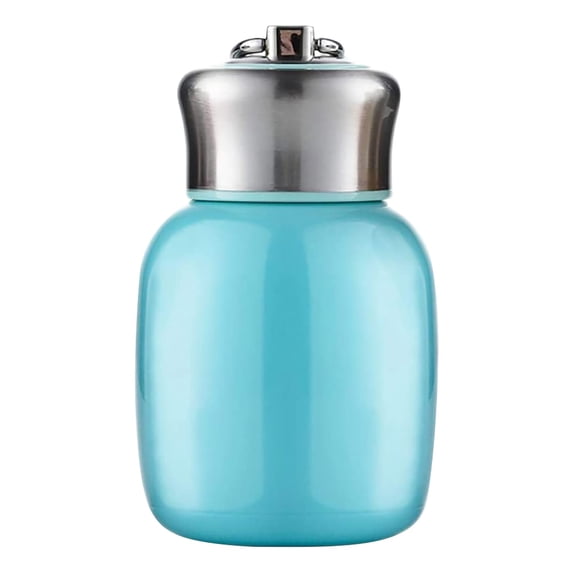 Insulated Tumbler Mini 200ml Stainless Steel Vacuum Water Bottle Drinkware, Pocket Portable Kitchen Gadget, Dual-Wall Hot Cold Lock Beverage Container for Office Short Travel Gym Commute