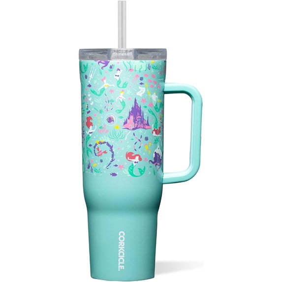 Insulated Tumbler with Handle and Straw Triple Insulated Leakproof BPA Free 40 Ounces Ariel