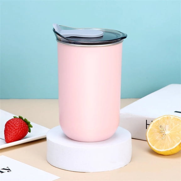 Insulated Tumblers with Lid, 10 oz Travel Coffee Mug Stainless Steel Vacuum Cup, Leak Proof Double Walled Coffee Tumbler for Iced and Hot Drinks