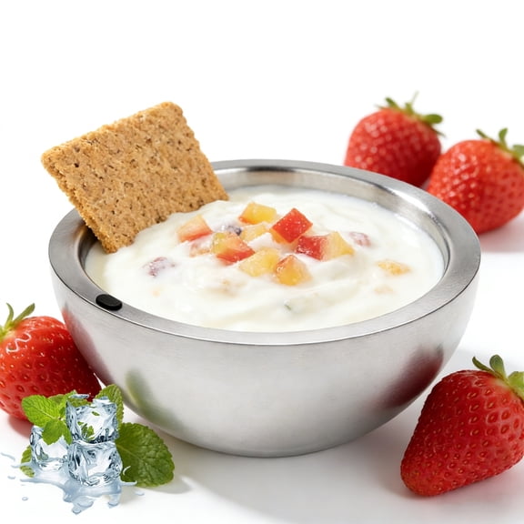 Insulated Twin Wall Serving Bowl Untarnished 304 for Thermoregulation