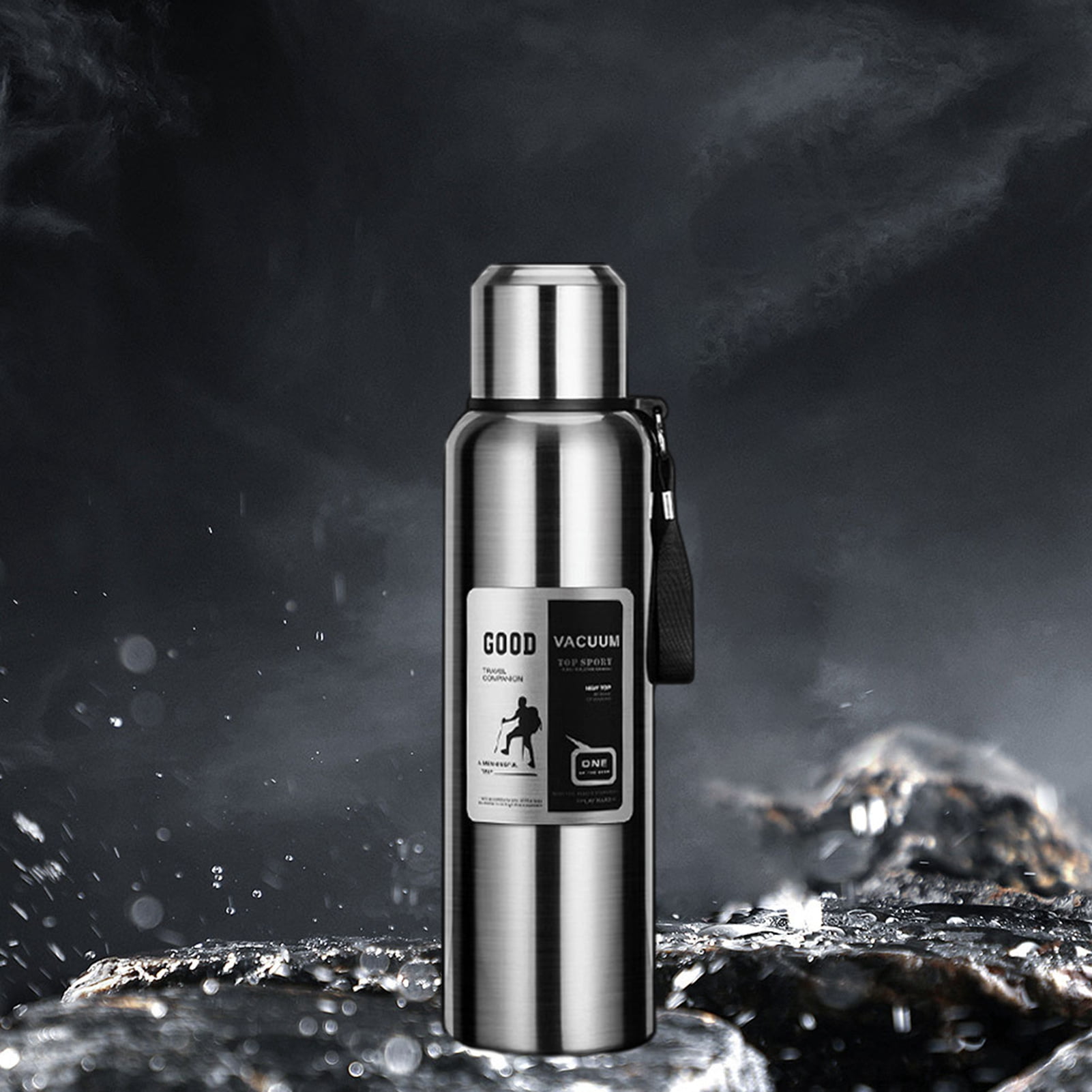Insulated Vacuum Bottle, Stainless steel BPA Free Leak-Resistant Water ...