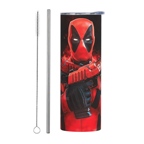 Insulated Vacuum Coffee Mug Deadpool Stainless Steel Cup Tumbler Double Wall 20oz