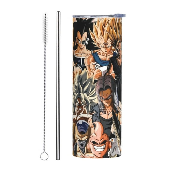 Insulated Vacuum Coffee Mug Dragon Ball Stainless Steel Cup Goku Tumbler Double Wall 20oz
