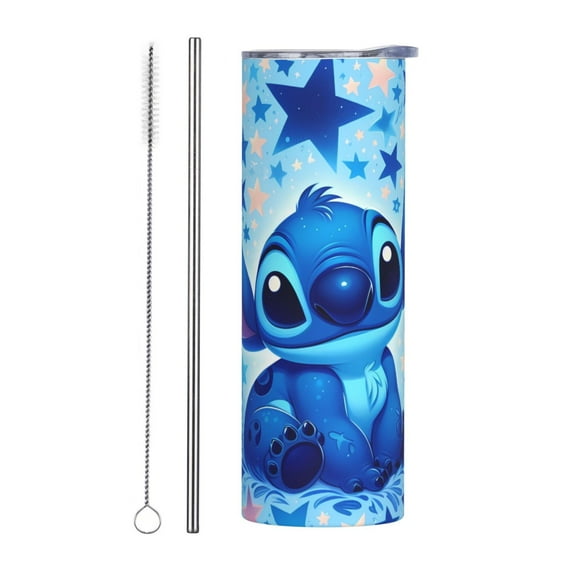 Insulated Vacuum Coffee Mug Stitch Stainless Steel Cup Tumbler Double Wall 20oz