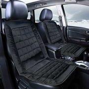 Insulated Warm Car Seat Cover for Front Rear Seats, Soft Protective Cushion Winter Comfort Driving Commute Universal Fit