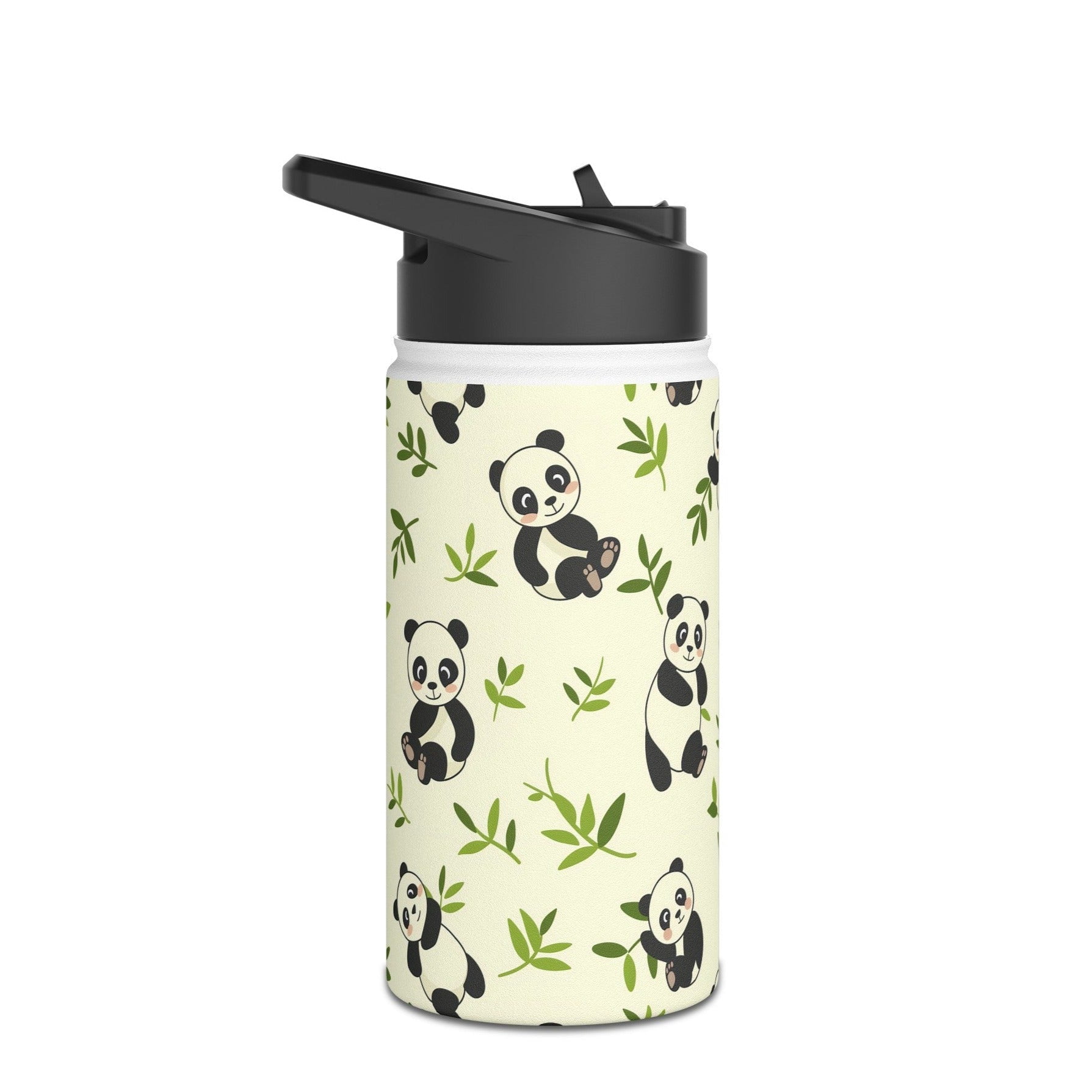 Insulated Water Bottle, 12oz, Cute Panda Bear Cubs - Double Walled ...