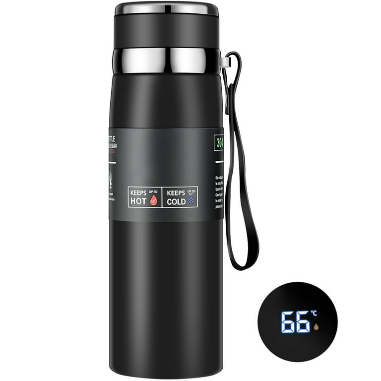 Thermos Bottle, Water Bottle Vacuum Insulated Mug 304 Stainless Steel, Led  Touch Screen Temperature Display, Smart Mug Sealing Bottle Ideal For H