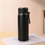 Insulated Water Bottle 316 Stainless Steel 500ml Vacuum Flask Double Wall Leak Proof One Touch Open Hot Cold Thermal Cup with Tea Strainer for Kids Adults School Office Gym Gift