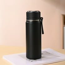 Insulated Water Bottle 316 Stainless Steel 500ml Vacuum Flask Double Wall Leak Proof One Touch Open Hot Cold Thermal Cup with Tea Strainer for Kids Adults School Office Gym Gift