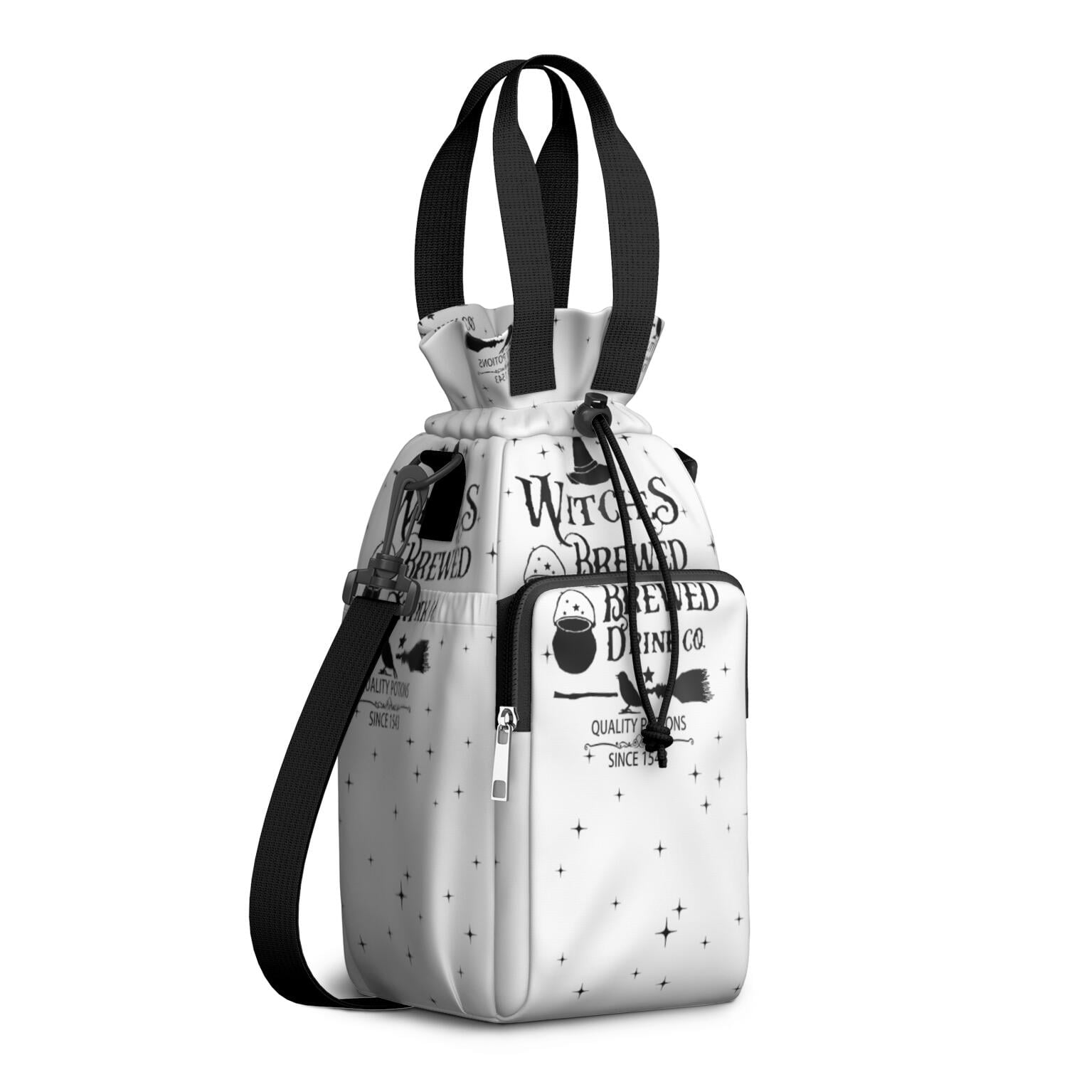 Insulated Water Bottle Carrier Bag Sleeve with Strap Crossbody for 20/24/32/40oz Tumbler,Halloween Nightmare Before Water Bottle Holder Sling Bag with Pocket Gifts for Women Men Adults