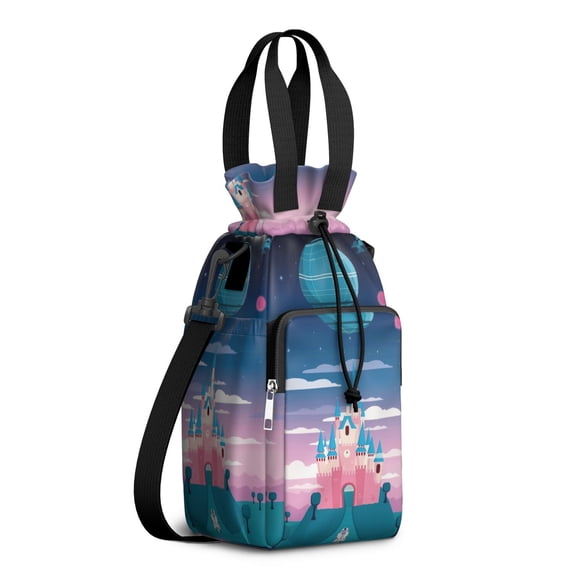 Insulated Water Bottle Carrier Bag Sleeve with Strap Crossbody for 20/24/32/40oz Tumbler,Water Bottle Holder Sling Bag with Pocket Gifts for Women Men Adults