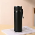 thumbnail image 1 of Insulated Water Bottle with Cup Travel Coffee Mug with Handle Stainless Steel Tumblers Thermos for Hot and Cold Drinks Water Flask 17 oz/500ml, Reusable Travel Thermal Cups for Holder,Gym, 1 of 6
