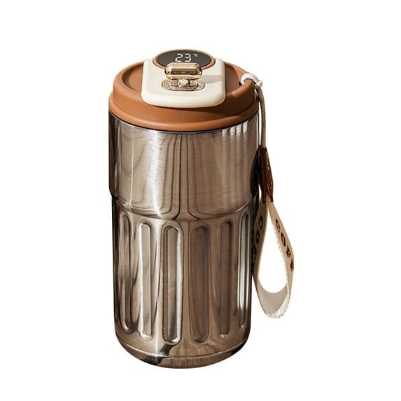 Insulated Water Bottle,Travel Coffee Mug, Hot Travel Mug, Coffee Mug, Water Bottle, Hot And Cold Drink Mug, Smart LED Display Portable Travel Coffee Mug Camping, Traveling, Hot And Cold Drinks