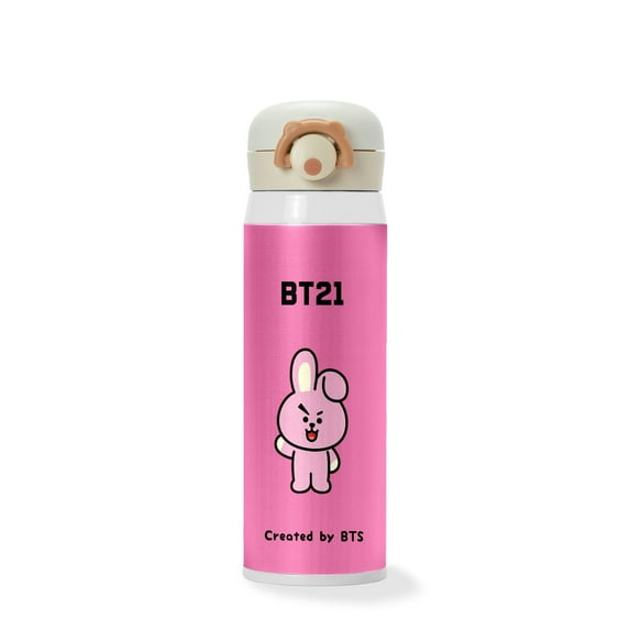 Insulated Water Bottle for School Kids Stainless Steel Water Bottles Teen Flask Water Bottles Office Sport Cute Vacuum Cup Lock-Lid 17oz