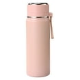 thumbnail image 1 of Insulated Water Bottles,2Sizes Stainless Steel Water Bottle with Strap,Insulated Water Bottle Small Mouth Water Bottle for Sports & Travel, BPA Free, Leak-Proof, 1Pc, Multicolor(Pink1,2.9x2.9x8.6"), 1 of 9