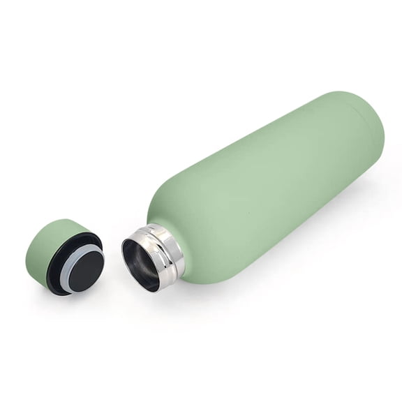 Insulated Water Bottles,Stainless Steel Metal Water Bottle,BPA Free Leak Proof Thermos,Mugs,Flasks,Reusable Water Bottle for Sports & Travel(500ML,Mint Green)