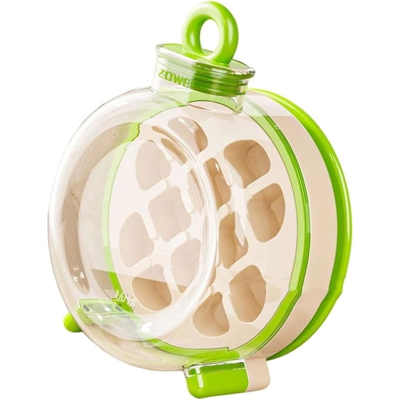 Insulated Water Flasks with Ice Cubes Tray and Leak Proof Design Hot Day Freezers Bottle for Active Livelihood Press to Releases Ice Cubes Bottle for Fitness