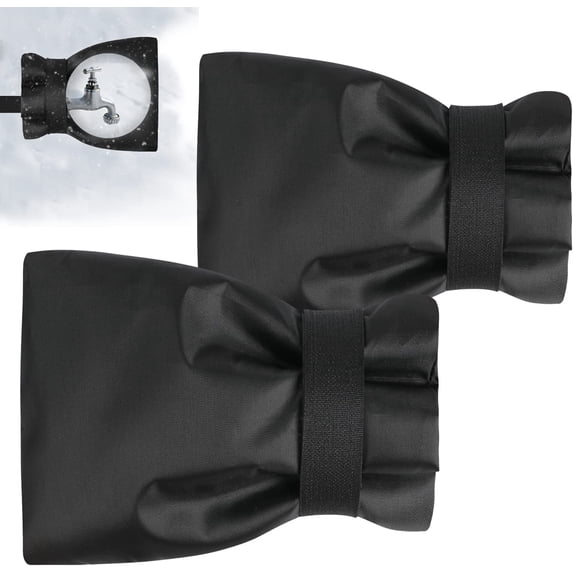 Insulated Waterproof Faucet Cover For Outdoor Garden Winter Freeze Protection 7.09" W X 9.06" L, 2 Pack