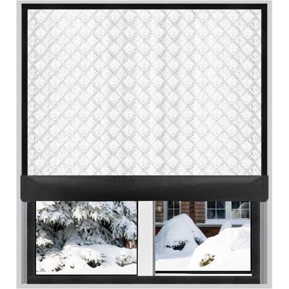 Insulated Window Cover, Upgraded Oxford Cloth Waterproof Thermal Insulated Blackout Window Insulation kit, Fits up to 24x36 inch Windows to Keep Warm in Winter