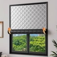 thumbnail image 1 of Insulated Window Cover, Upgraded Oxford Cloth Waterproof Thermal Insulated Blackout Window Insulation kit, Fits up to Windows to Keep Warm in Winter 90*120cm, 1 of 6