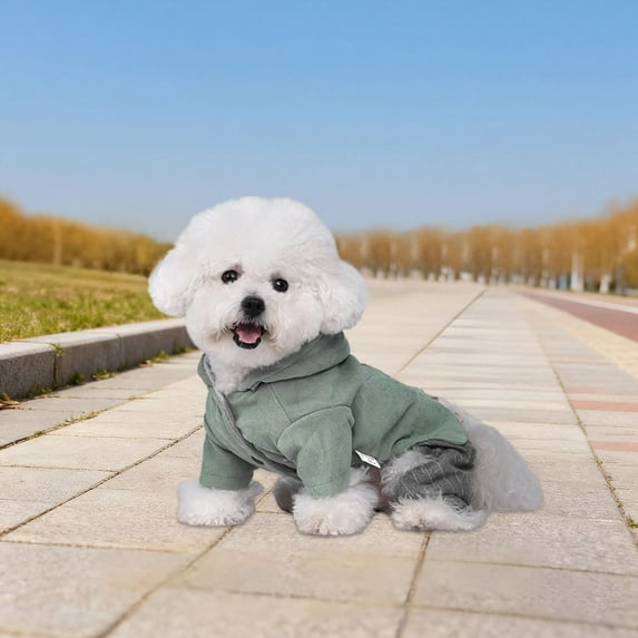 Insulated Winter Hooded Jacket For Dogs Protective Windproof Outerwear Cozy Lined Coat Comfortable Outdoor Apparel