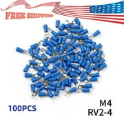 Insulated Wire Ring Terminals Vinyl Car Audio Crimp Connectors 100PCS 14-16 AWG
