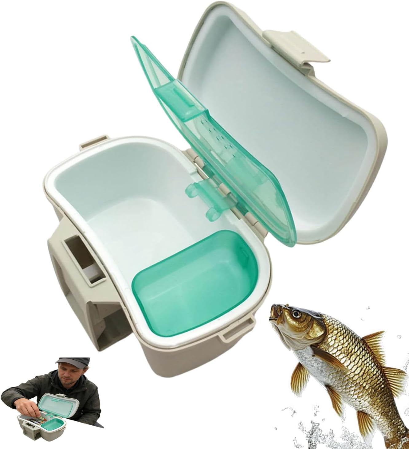 a box for holding worms for fishing riddle Multifunctional Worm Bait  Durable, Practical & Ventilated Get ready for your next fishing adventure with the Wormgear Blue Tackle Box Make a fishing tackle box