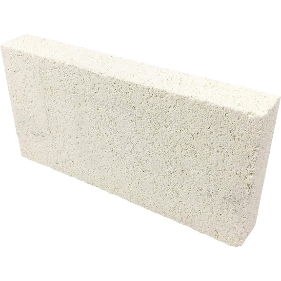Insulating Fire Brick, Heat Insulation Block, Low Thermal Conductivity, 1.25" x 4.5" x 9" Split, Single Pack, 2600-F Rated, for Kilns, Forges, Furnaces, Soldering, 3146P