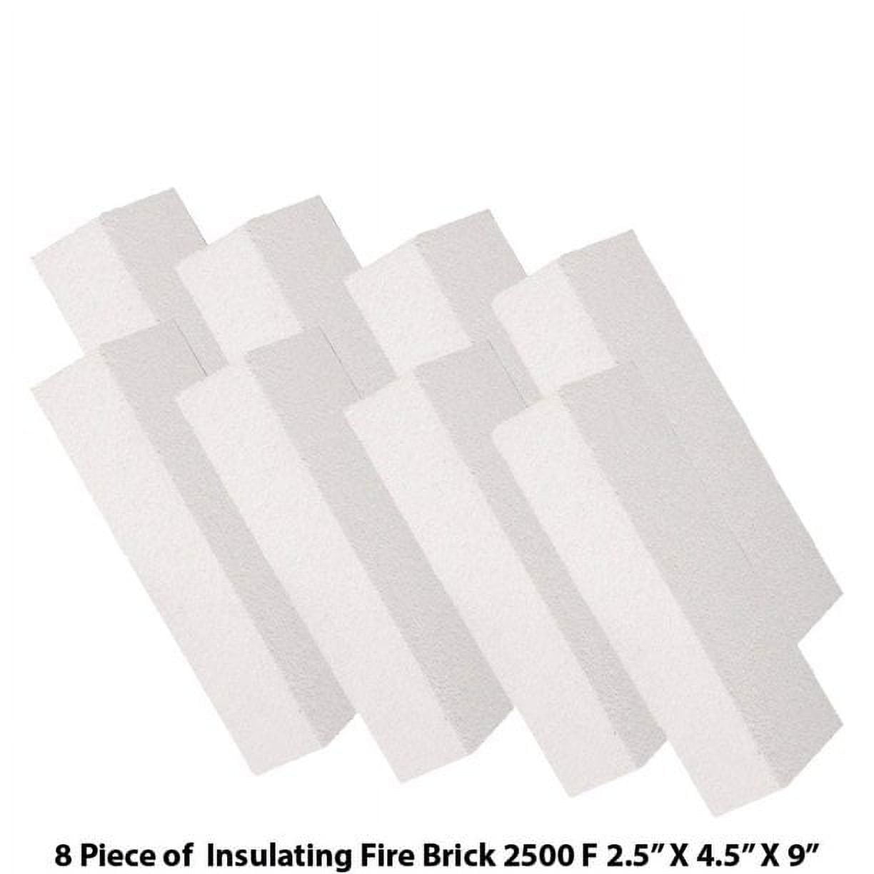 Simond Store 25 Insulating Fire Brick 2500F 2in x 4.5in x 9in IFB Box of 16 Fire Bricks, White