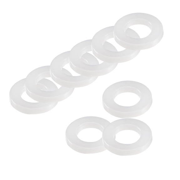 Insulating Washer, 500 Pcs 6mm x 12mm x 1.5mm Red Vulcanized Fiber Washer, Insulation Gasket for Motherboard