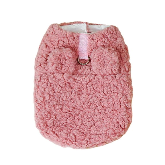 Insulating Winter Dog Sweater For Small Breed Puppy Apparel With Leash Attachment Cozy Jacket Vest For Cold Weather