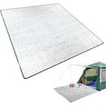 thumbnail image 1 of Insulation Mat, Aluminum Foil Sleeping Mat, Double-Sided Heat Insulating Foldable Tent Mat 200x200cm, Ultralight Portable Camping Picnic Blanket with Storage Bag, 1 of 9