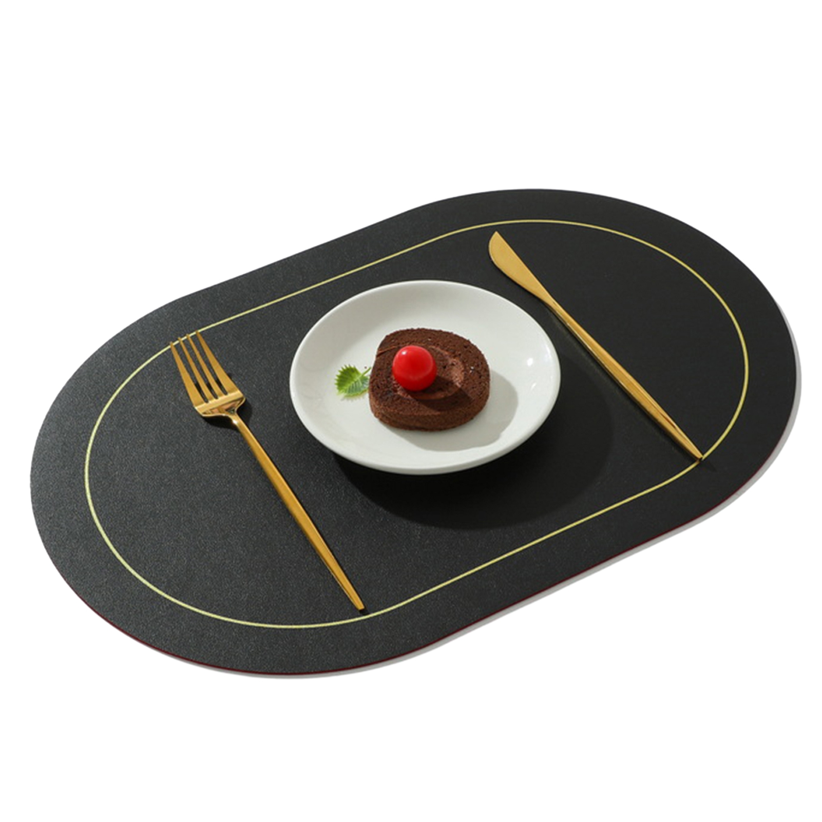 Insulation Pad Easy Clean Faux Leather Placemat Heat Resistant Table