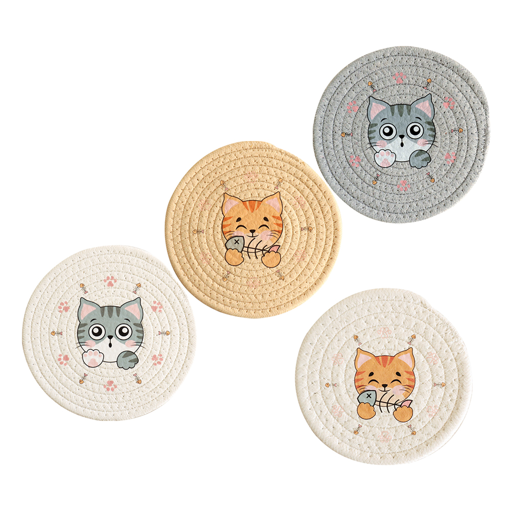 Insulation Pads Drinks Cup Mat Coffee Holder Office Desk Decor Table