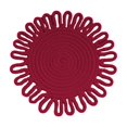 thumbnail image 1 of Insulation Pads, Heat Resistant Trivets, Christmas Red Woven Flower Shaped Pot Holders, Handcrafted Thickened Rope Kitchen Cup Mats 7x7 Inch Durable Non Slip Heat Insulating Pads, 1 of 6