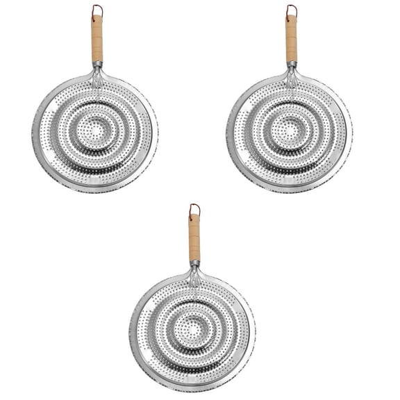 CIMAXIC Cimaxic Induction Cookware Diffuser Silver for Stovetop 3Pcs