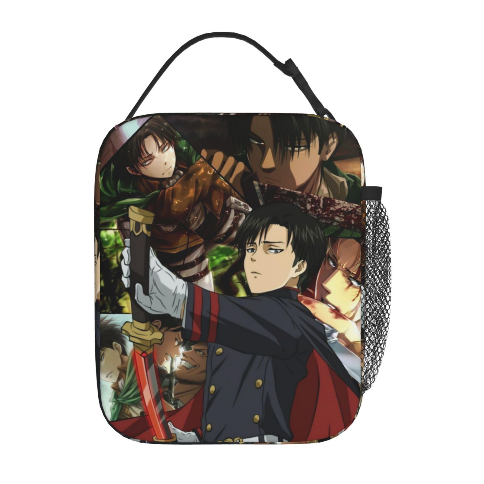 Insulation Portable Lunch Bag, Attack on Titan Levi Ackerman Thermal ...