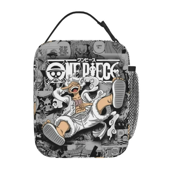Insulation Portable Lunch Bag, One Piece Luffy Thermal Container with Adjustable Shoulder Strap
