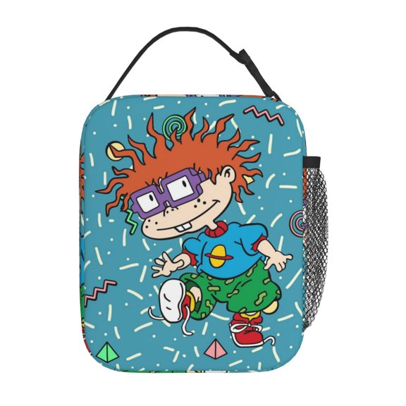Insulation Portable Lunch Bag, Rugrats Meal Tote Thermal Container with Adjustable Shoulder Strap