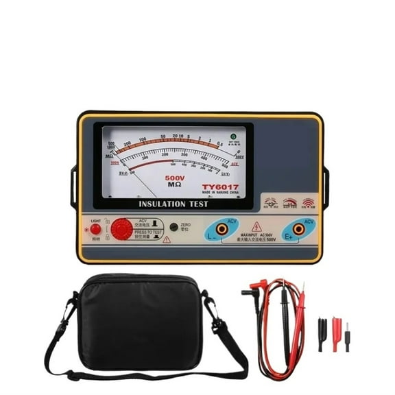 Insulation Resistance Meter Digital Ohmmeter Insulation Tester Megameter 0-2000M 100V/250V/500V/1000V Megohmmeter ,Versatile Measurement
