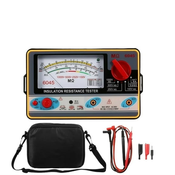 Insulation Resistance Meter Digital Ohmmeter Insulation Tester Megameter 0-2000M 100V/250V/500V/1000V Megohmmeter ,Versatile Measurement