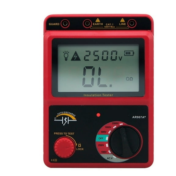Insulation Resistance Tester Digital Megohmmeter AC / DC Voltage Tester Ohm Meter