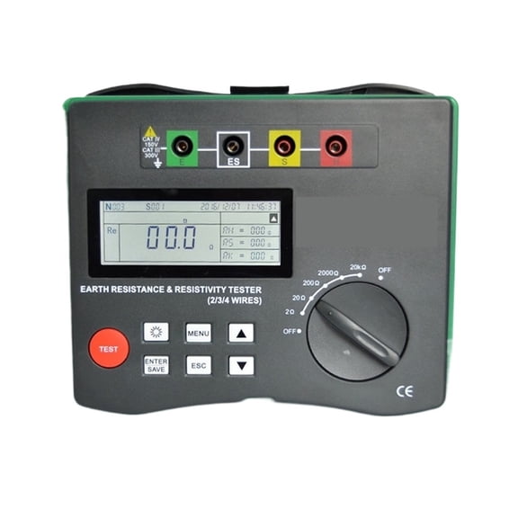 Insulation Resistance Tester Meter Digital Megger Soil Earth Ground Resistance Voltage Tester Megohmmeter Voltmeter ,Easy to Use