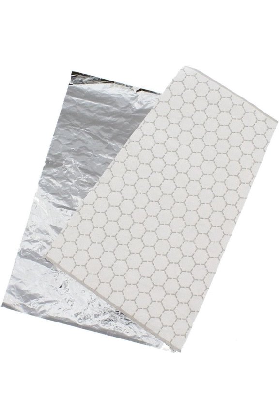 Insulation Sandwich Wrapping Paper Aluminum Foil Sheets - [100 sheets] - 10 3/4" x14" - Aluminum Foil Sandwich Wrap Sheets For Sandwich Wraps, Burritos and BBQ