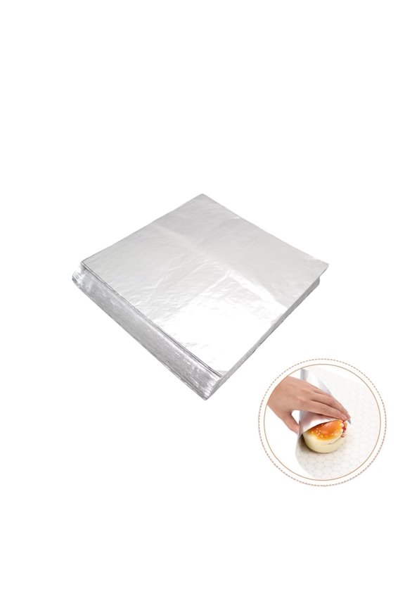 Insulation Wrapping Paper,12"x12" Waterproof Insulation Paper for Outdoor,QZS Aluminum Foil Sandwich Wrap Sheets for Snacks Freshness,50Pcs